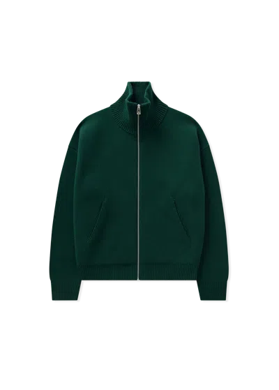 Axel Arigato Core Zip-up Cardigan In Green