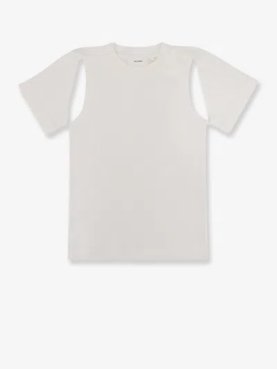 Axel Arigato Cotton -shirt With Cut Out Details In Neutral