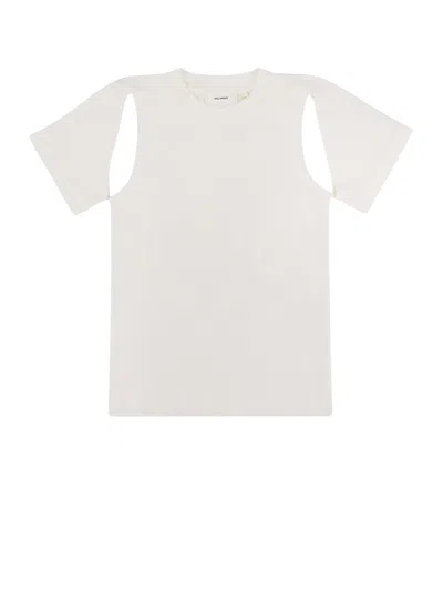 Axel Arigato Cotton -shirt With Cut Out Details In White