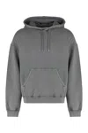 Axel Arigato Cotton Logo Hoodie Kangaroo Pocket In Gray