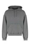 Axel Arigato Cotton Logo Hoodie Kangaroo Pocket In Gray