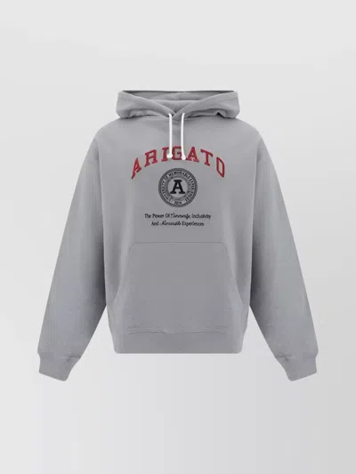 AXEL ARIGATO COTTON HOODIE WITH FRONT GRAPHIC PRINT