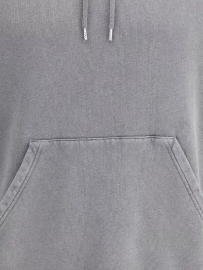 Axel Arigato Cotton Logo Hoodie Kangaroo Pocket In Gray