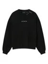 Axel Arigato Embroidered Logo Black Sweatshirt With Drop Shoulder Design In Black