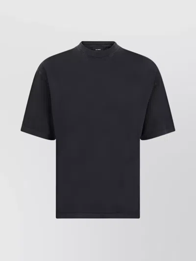 AXEL ARIGATO COTTON T-SHIRT EMBROIDERED LETTERS