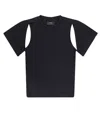Axel Arigato Cotton T-shirt With Cut Out Details In Black