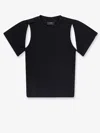 Axel Arigato Cotton T-shirt With Cut Out Details In Black