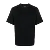 Axel Arigato Grey Crewneck T-shirt With Typo Embroidery In Black