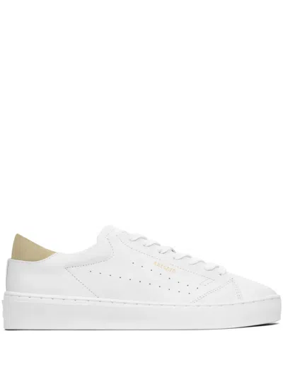 Axel Arigato White Court Sneakers In White / Taupe