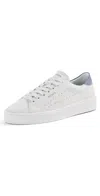 Axel Arigato Court Suede Sneakers Off White/purple In Off White/purple