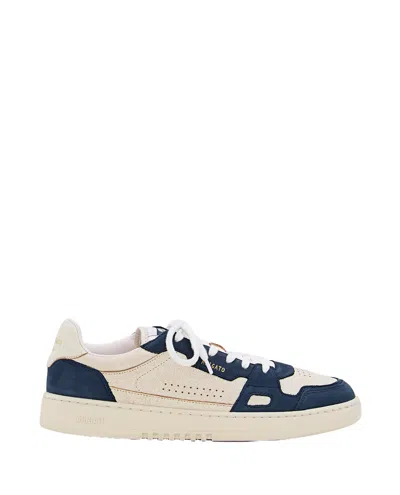 Axel Arigato Cream Blue Dice Lo Leather Sneakers In Multi