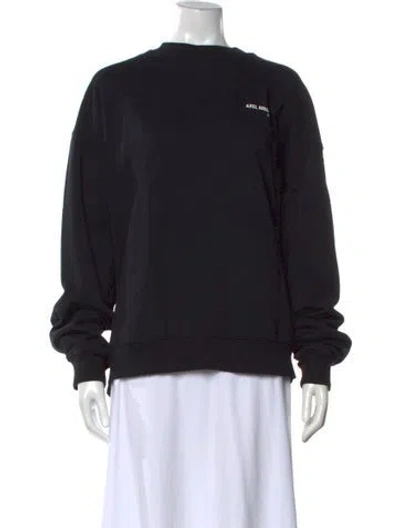 Pre-owned Axel Arigato Crew Neck Long Sleeve Sweatshirt In Black