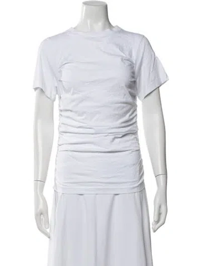 Pre-owned Axel Arigato Crew Neck Short Sleeve T-shirt In White