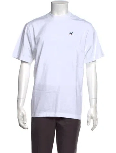 Pre-owned Axel Arigato Crew Neck Short Sleeve T-shirt In White