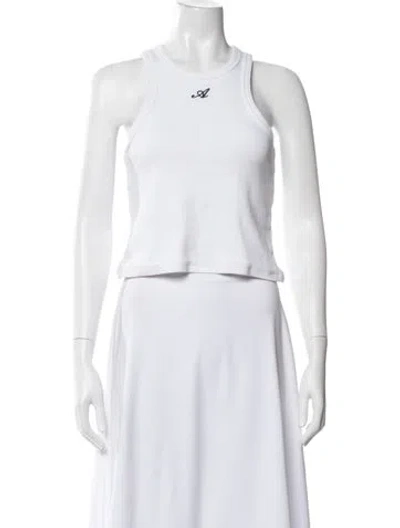 Pre-owned Axel Arigato Crew Neck Sleeveless Top In White