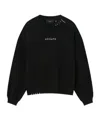 Axel Arigato Embroidered Logo Black Sweatshirt With Drop Shoulder Design In Black