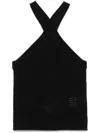 Axel Arigato Crochet Halterneck Tank Top In Black