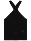 Axel Arigato Crochet Halterneck Tank Top In Black