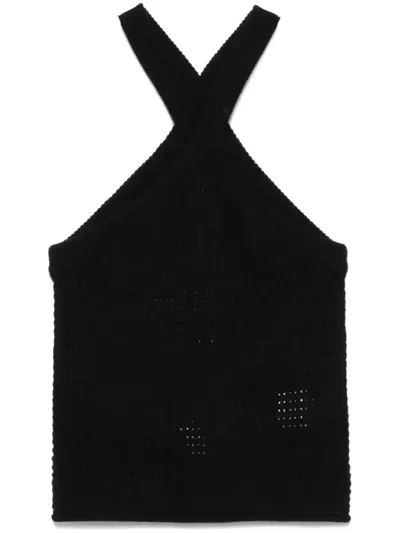 AXEL ARIGATO CROCHET HALTERNECK TANK TOP