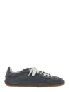 Axel Arigato Daze Runner Grey Sneaker With Logo On The Tongue And Grooved Sole In Suede Man In Multi