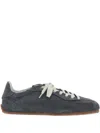 Axel Arigato Daze Runner Grey Sneaker With Logo On The Tongue And Grooved Sole In Suede Man In Gray