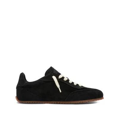Axel Arigato Suede Low-profile Sneakers With Textured Sole In Black