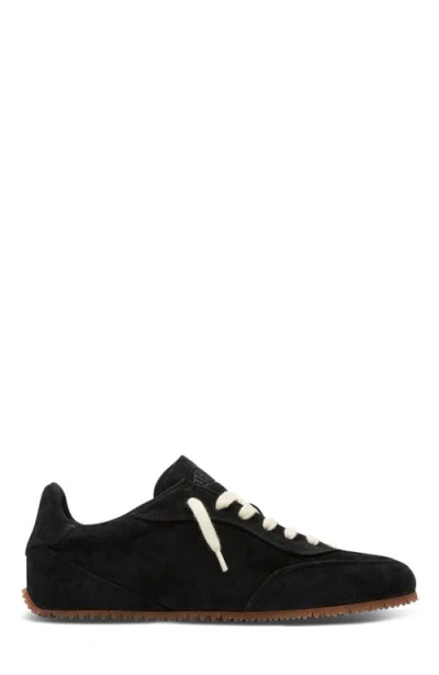 Axel Arigato Suede Low-profile Sneakers With Textured Sole In Black