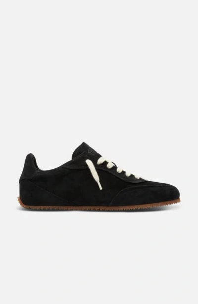 Axel Arigato Suede Low-profile Sneakers With Textured Sole In Black