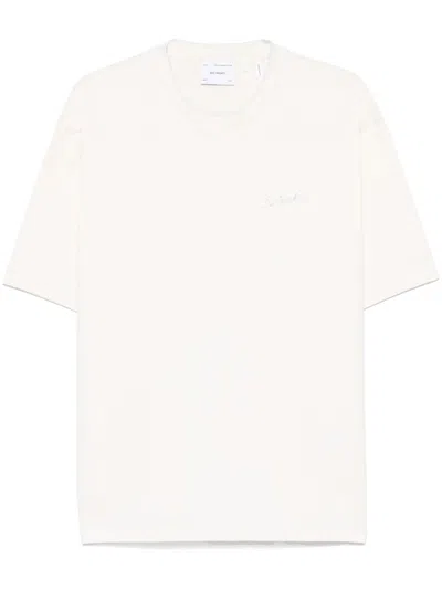 Axel Arigato Decorative-stitching T-shirt In White