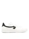 Axel Arigato 'dice-a' White Low Top Sneakers With Laminated Logo In Black