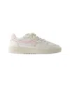 Axel Arigato Suede Dice Stripe Sneakers In White