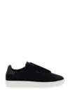 Axel Arigato Dice Laceless Black Low Top Slip-on Sneakers In Suede Man