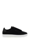 Axel Arigato Dice Laceless Black Low Top Slip-on Sneakers In Suede Man In Multicolor