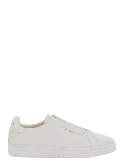 Axel Arigato Dice Laceless Low Top Leather Sneaker With Logo Lettering On Back For Men In White