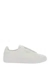 Axel Arigato Dice Laceless White Low Top Slip-on Sneakers In Suede Man In White