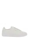 Axel Arigato Dice Laceless White Low Top Slip-on Sneakers In Suede Man In White