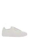 Axel Arigato Dice Laceless White Low Top Slip-on Sneakers In Suede Man In White