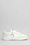 Axel Arigato Dice Lo Embroidered Leather Sneakers In White