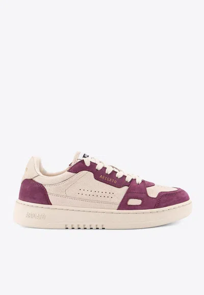 Axel Arigato Women Dice Lo Low-top Suede And Leather Sneakers In Purple