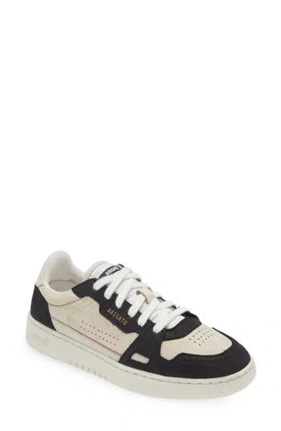Axel Arigato Dice Lo Black And Beige Two-tone Sneakers In Calf Leather Man In Multi