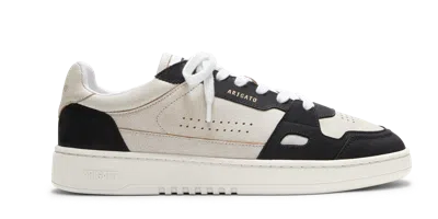 Axel Arigato Dice Lo Black And Beige Two-tone Sneakers In Calf Leather Man In Multi
