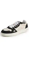 Axel Arigato White Black Round Toe Sneakers In Beige/black