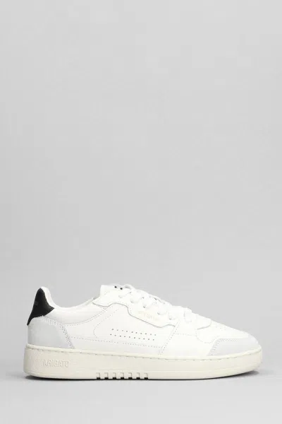 Axel Arigato Dice Lo Sneakers In White Suede And Leather