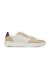 Axel Arigato Mens Beige Comb Dice Lo Leather And Suede Low-top Trainers In White