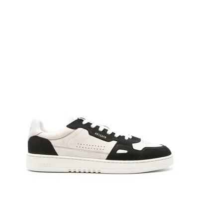 Axel Arigato Dice Lo Black And Beige Two-tone Sneakers In Calf Leather Man In Multi