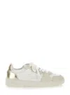 Axel Arigato 'dice Lo' White Sneakers With Logo Detail And Metallic Heel Tab In Multicolor