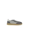 Axel Arigato Leather And Suede Sneakers With Embossed Logo In Gray