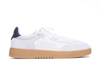 Axel Arigato 'dice T-toe' White Low Top Sneakers With Logo Patch On The Tongue And Logo Lettering On The Rear In 