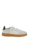Axel Arigato 'dice T-toe' White Low Top Sneakers With Logo Patch On The Tongue And Logo Lettering On