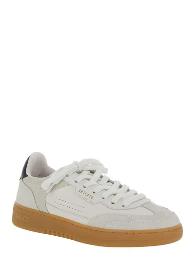 AXEL ARIGATO 'DICE T-TOE' WHITE LOW TOP SNEAKERS WITH LOGO PATCH ON THE TONGUE AND LOGO LETTERING ON THE REAR IN 